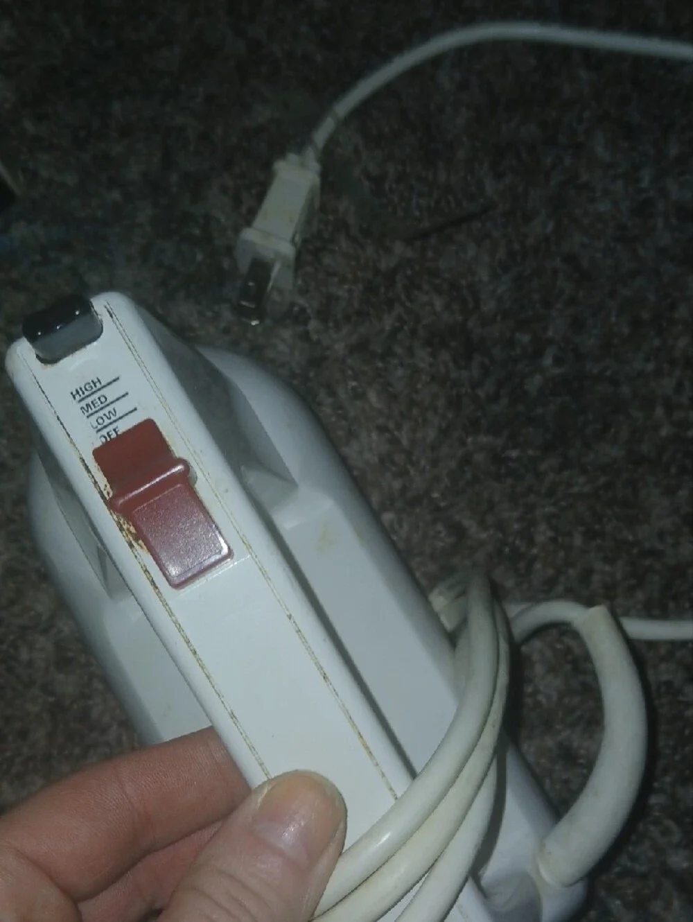 Vintage KitchenAid White Hand Mixer Ultra Power 3-Speed-tested Works